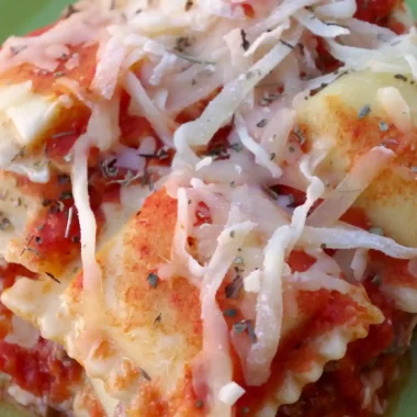 Quick Ravioli Lasagna Bake