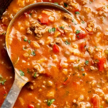 Easy Stuffed Pepper Soup