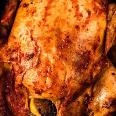 Slow Cooker Rotisserie-Style Whole Chicken