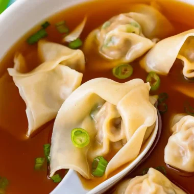 Homemade Chinese-Style Wonton Soup