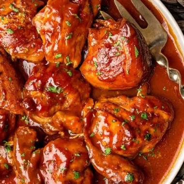 Slow Cooker Southern BBQ Chicken Thighs
