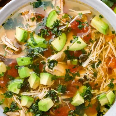Slow Cooker Chicken Avocado Lime Soup