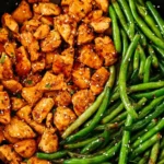Honey Garlic Chicken and Green Beans