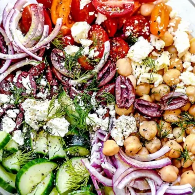 Fresh Greek Chickpea Salad
