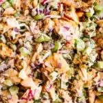 Creamy Baked Salmon Salad