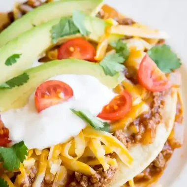 Flat Ground Beef Enchiladas