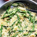 Garlic Butter Asparagus Orzo