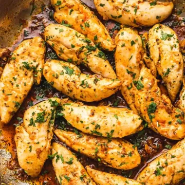 Juicy Garlic Butter Chicken Tenders