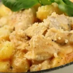 Creamy Garlic Chicken and Gnocchi Skillet