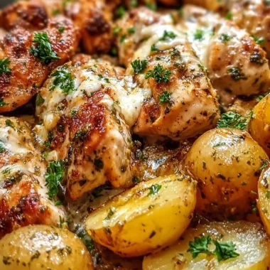 Easy One-Pan Garlic Parmesan Chicken and Potatoes