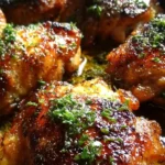 Crispy Garlic Parmesan Baked Chicken Thighs