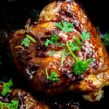 Savory Brown Sugar and Soy Glazed Chicken Thighs
