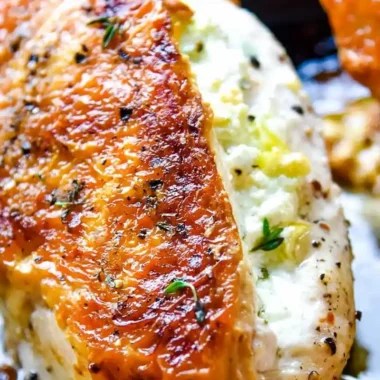 Creamy Goat Cheese Stuffed Chicken Breast