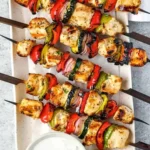 Zesty Greek Chicken Kabobs with Colorful Vegetables