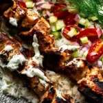 Grilled Greek Chicken with Cooling Yogurt Sauce
