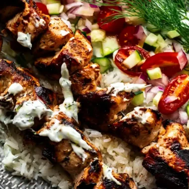 Grilled Greek Chicken with Cooling Yogurt Sauce