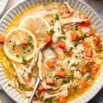 Zesty Greek Lemon Chicken Soup