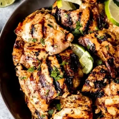 Zesty Grilled Cilantro Lime Chicken Thighs