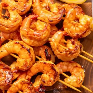 Honey Garlic Grilled Shrimp Skewers