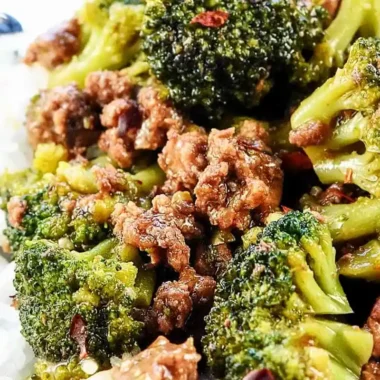 Fast Ground Beef and Broccoli Stir-Fry