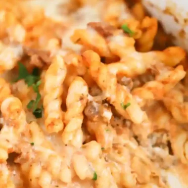 Cheesy Ground Beef Pasta Bake