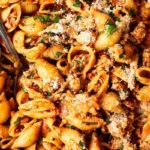 Creamy Ground Turkey Pasta Shells