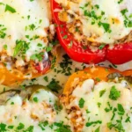 Healthy Ground Turkey Stuffed Peppers