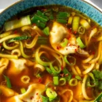Fast Japanese Vegetable Gyoza Soup