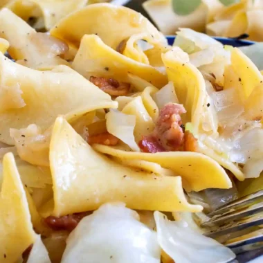 Haluski (Fried Cabbage and Noodles)
