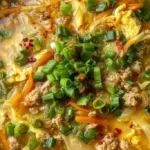 One-Pot Egg Roll Soup with Green Onions and Ginger