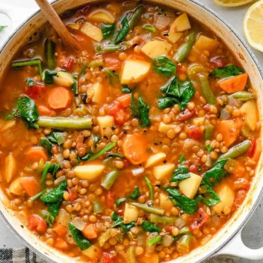 Hearty Vegan Lentil and Vegetable Soup