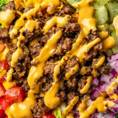 Protein-Packed Low Carb Cheeseburger Bowls
