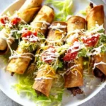 Crispy Shredded Beef Taquitos