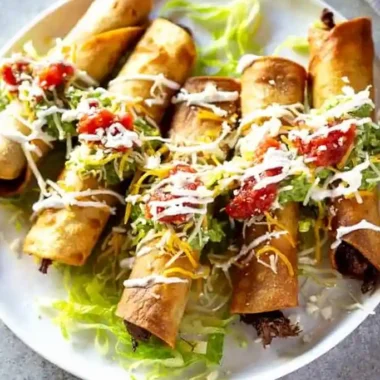Crispy Shredded Beef Taquitos