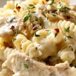Creamy White Cheddar Chicken Pasta