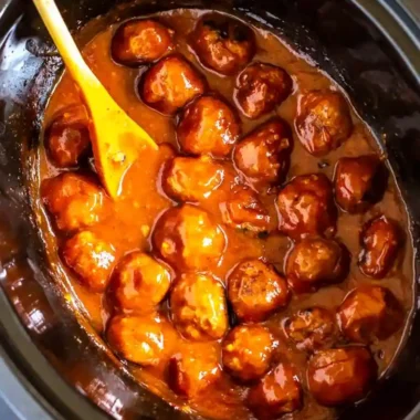 Slow Cooker Honey Garlic BBQ Meatballs