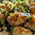 Honey Garlic Chicken Quinoa