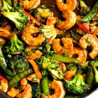 Honey Garlic Shrimp Stir Fry