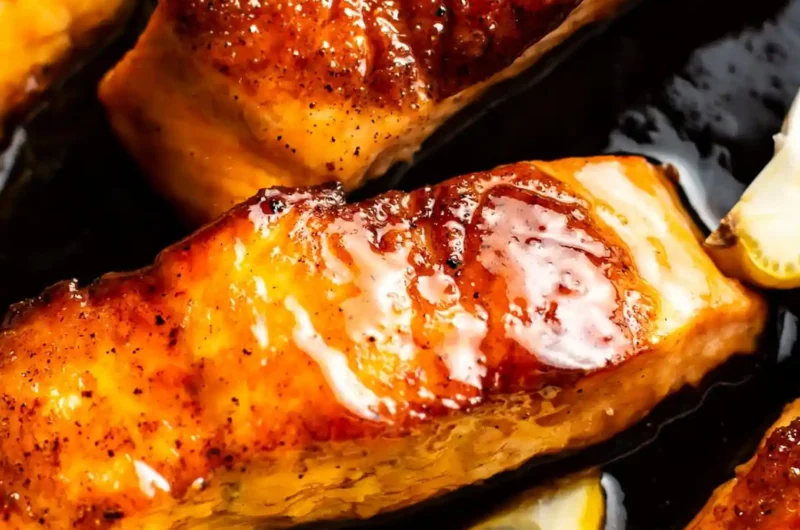 Honey Soy Sauce Glazed Salmon