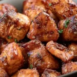 Spicy Honey Glazed Salmon Bites