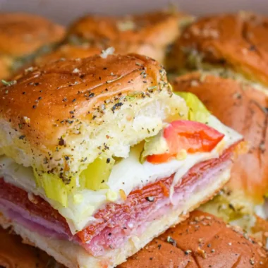 Cheesy Beef Italian Sub Sliders