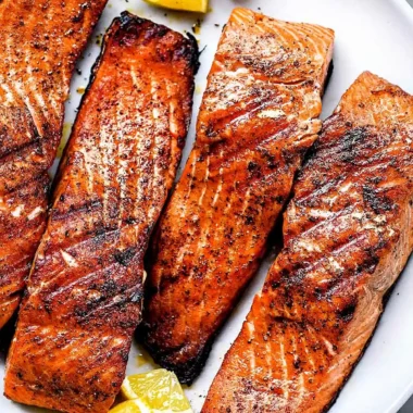 Perfectly Seared Grilled Salmon
