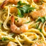 Garlic Butter Shrimp Linguine