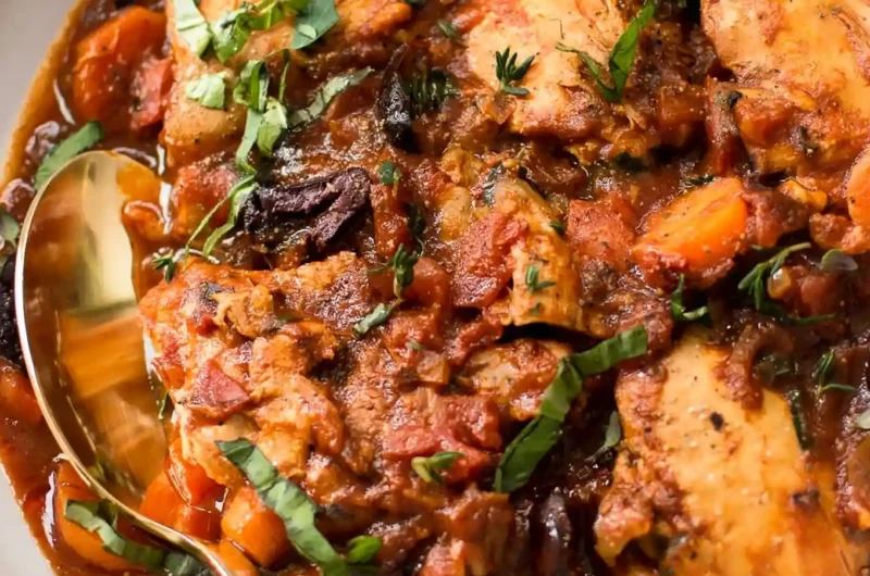 Easy Instant Pot Chicken Cacciatore