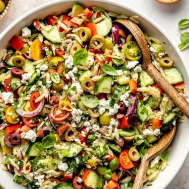 Herby Olive Italian Orzo Salad