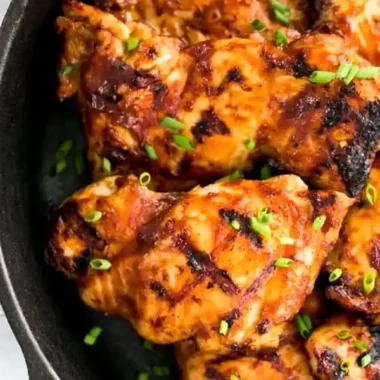 Tender BBQ Glazed Chicken Thighs