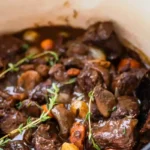 Classic French-Style Beef Stew with Rich Burgundy Flavor
