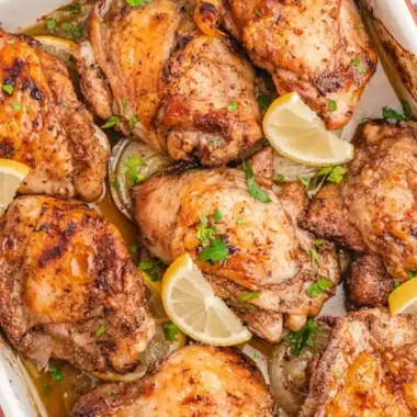 Oven-Baked Lebanese Chicken Thighs