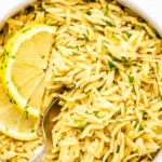 Zesty Lemon Butter Orzo Side Dish