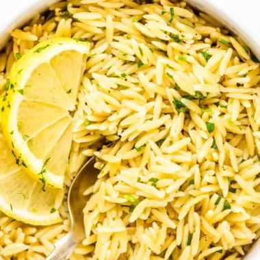 Zesty Lemon Butter Orzo Side Dish